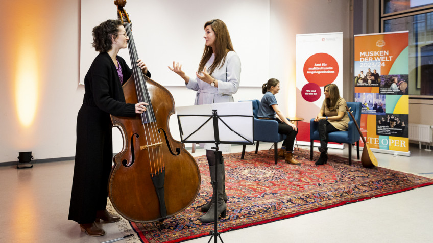 Frühere Veranstaltung von "Musiken der Welt" im stadtRAUMfrankfurt (© Katarina Ivanisevic)