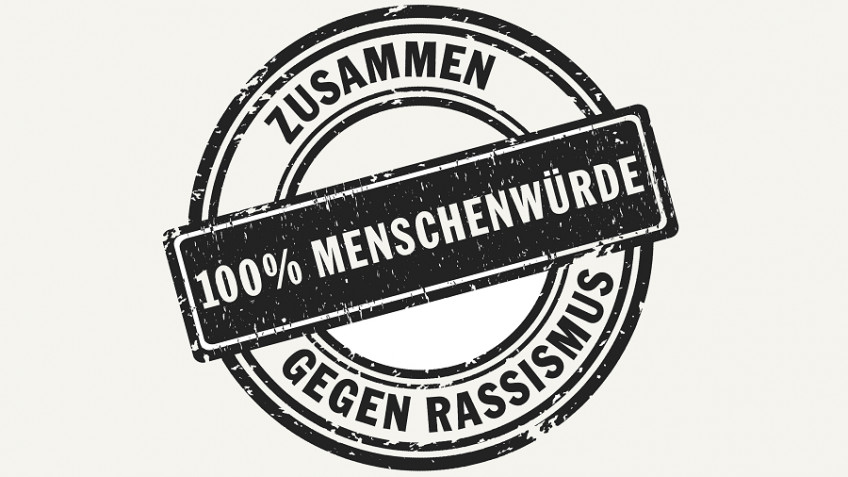 Logo zu den Wochen (© Stiftung für die Internationalen Wochen gegen Rassismus) 