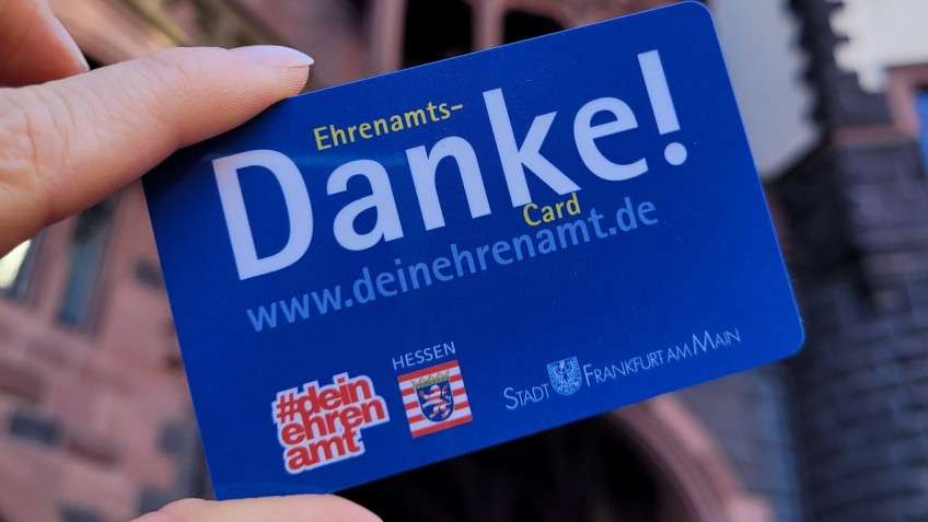 Ehrenamts-Card (© Stadt Frankfurt am Main, Foto: Elly Haas)