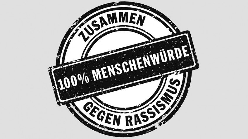 Logo der Stiftung für die Internationalen Wochen gegen Rassismus (© Stiftung gegen Rassismus)